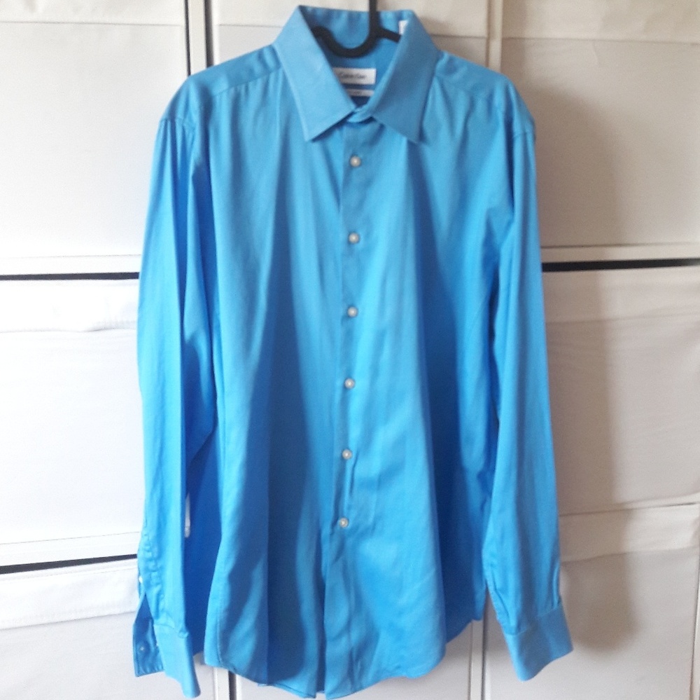 Calvin Klein Slim Fit Stretch Long Sleeve Shirt